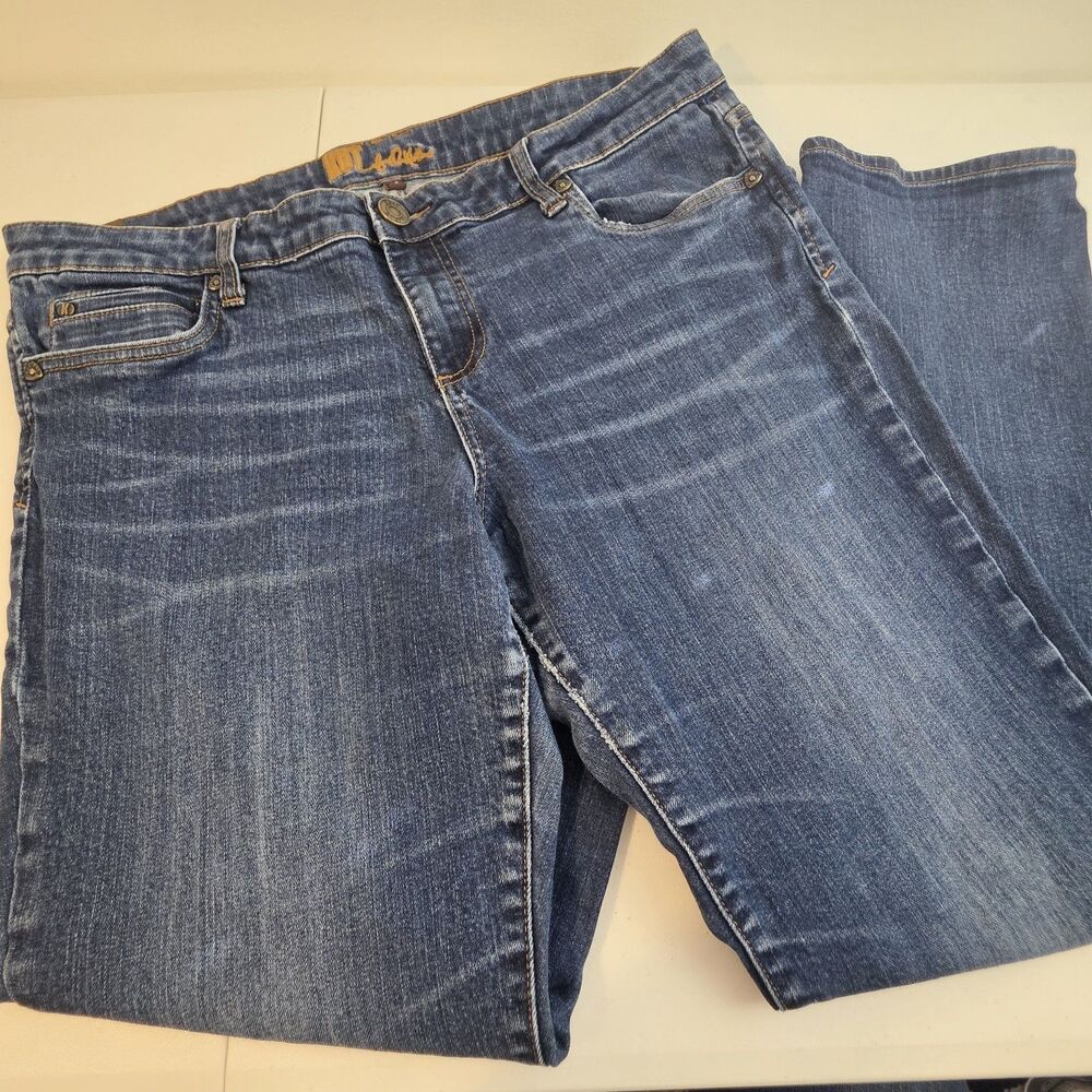 Kut From The Kloth Womens 14 Jeans Straight Leg Dark KP271MA6R EUC